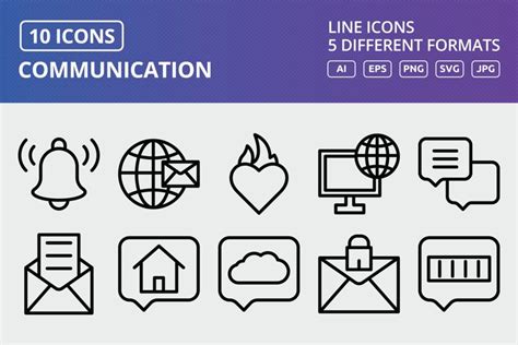 Vector Communication Icon Set (2169748)