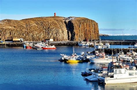 Beautiful Harbor of Stykkishólmur Iceland