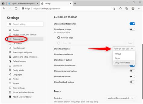 How to show the Favorites bar in Microsoft Edge: 4 ways - Digital Citizen