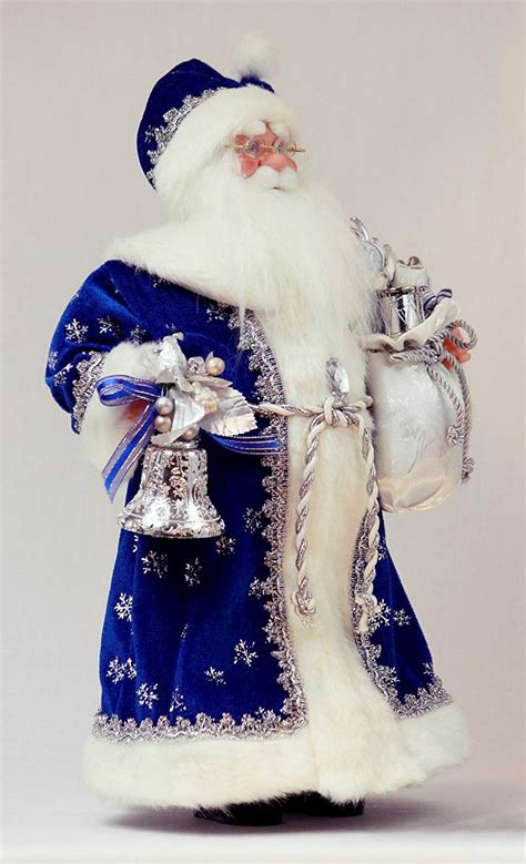 16" Inch Standing Royal Blue Santa Claus Christmas Figurine Figure Decoration 41611 *** Check ...