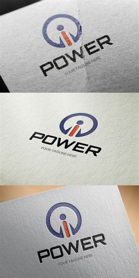 Power Logo Template | Power logo, Marketing logo design, Logo templates