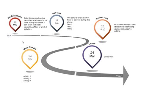 Milestone Infographic Timeline Excel Template