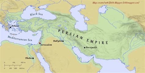 Persian Empire Timeline Map