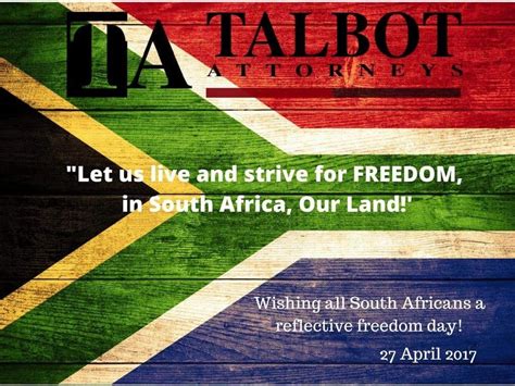 Freedom day South Africa.