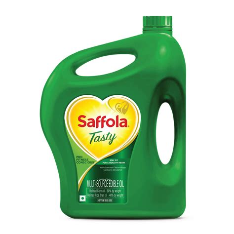 Buy Saffola Tasty Refined Oil|Blend of Corn Oil & Rice Bran Oil|Cooking ...