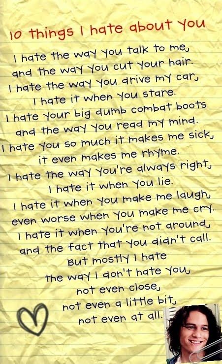 10 Things i hate about you