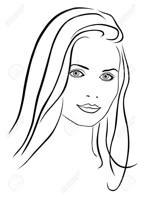 Face Drawing Outline at GetDrawings | Free download