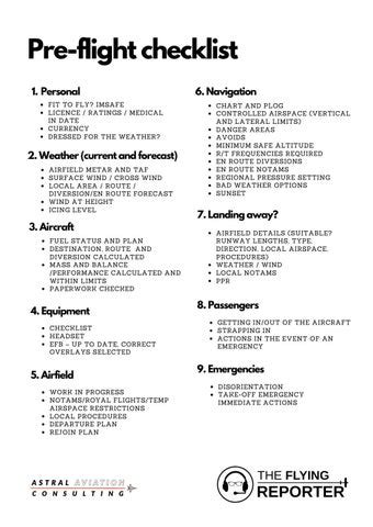 Pre-flight checklist by AstralAviationConsulting - Issuu