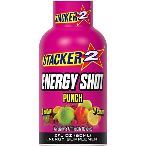 Stacker2 Energy Shots (12pk - 2 oz Bottles)