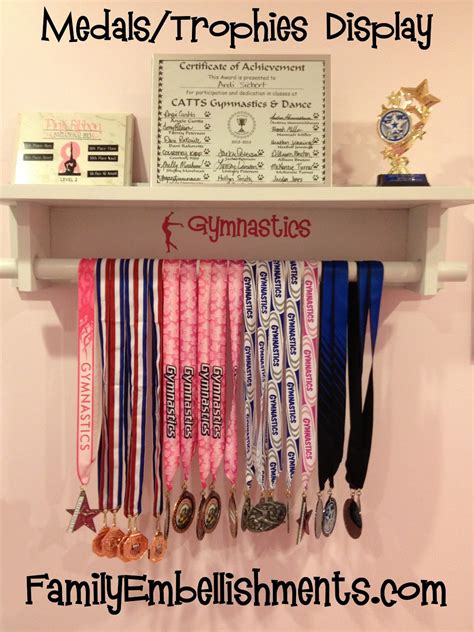 Family Embellishments: Gymnastic Medals/Trophies Display