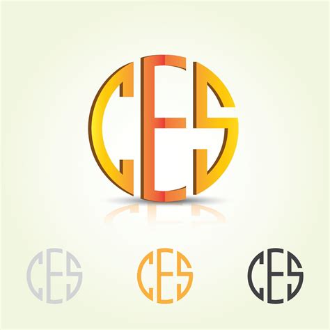 CES Circular Typography Logo Design 7817220 Vector Art at Vecteezy