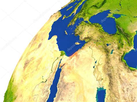 Country of Israel satellite view — Stock Photo © tom.griger #139415048