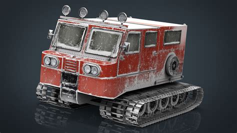 Snowcat snow vehicle 3D model | CGTrader