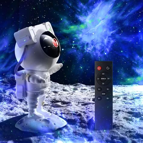 AONESY Astronaut Light Projector, 360° Rotation Star Projector Galaxy ...