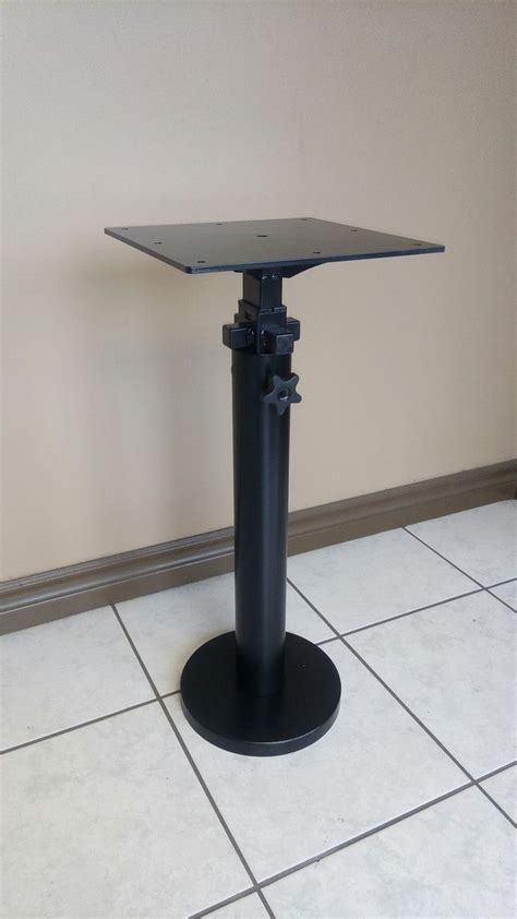 Metal heavy duty bolt down adjustable height furniture table leg ...