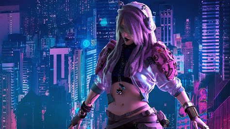 Cyberpunk Female Wallpapers - Top Free Cyberpunk Female Backgrounds - WallpaperAccess