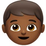 👦🏾 Boy Emoji with Medium-Dark Skin Tone Meaning and Pictures