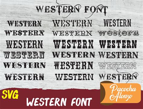 Bundle Western Font Svg Western Fonts Collection Bundle Font - Etsy