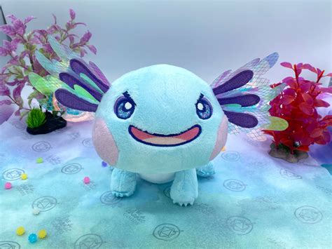 Blue Axolotl Plush - Etsy