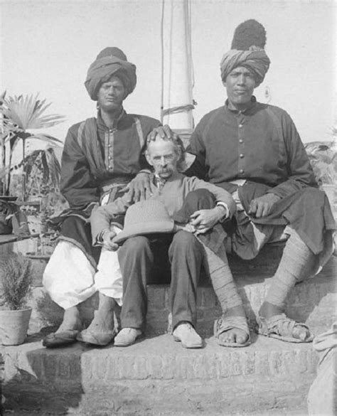 The two Kashmir Giants posing with the American photographer James Ricalton, 1903 - Rare ...