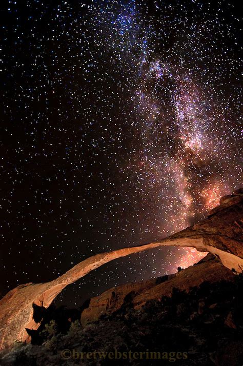 Milky Way Rises Above Landscape Arch | bret webster images