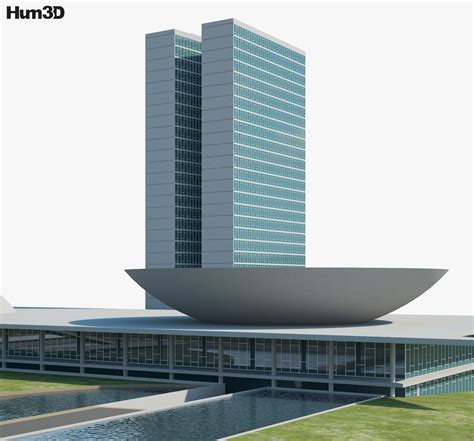 National Congress of Brazil Building 3D model - Architecture on Hum3D