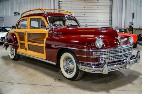 1947 Chrysler Town and Country 11074 Miles Burgundy Sedan 318ci V8 ...