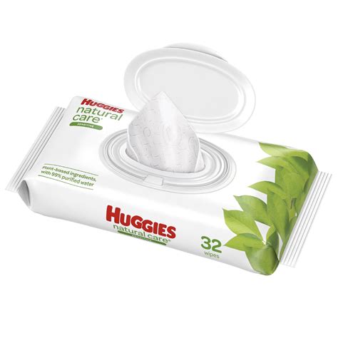 Huggies Natural Care Sensitive Baby Wipes, Unscented, 1 Flip-Top Pack ...