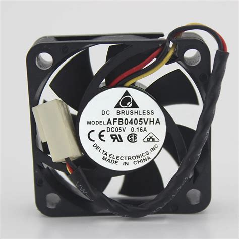 Delta Electronics AFB0405VHA Server Square Fan DC 5V 0.16A 40x40x10mm 3 wire-in Fans & Cooling ...