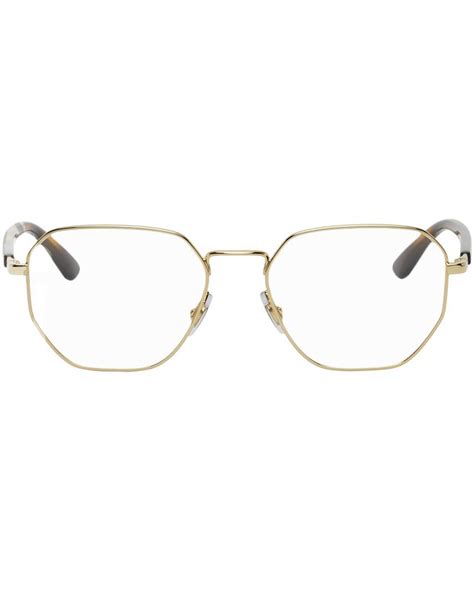 Ray-Ban Rubber Gold Rb6471 Hexagonal Glasses for Men | Lyst