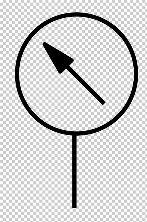 Electronic Symbol Manometers Pressure Measurement Gauge PNG, Clipart, Angle, Area, Black And ...