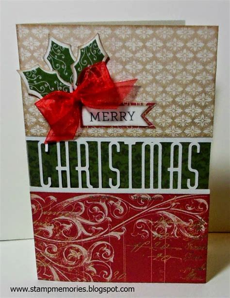 Stampmemories with Debbi: Artfully Sent Merry Christmas Card