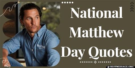 National Matthew Day Messages and Quotes – Sample Messages