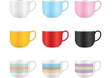 Colorful Coffee Mug Vector 82369 Vector Art at Vecteezy