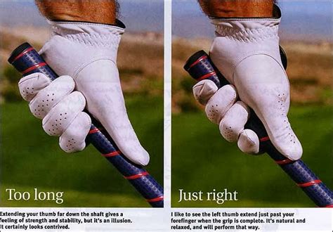 Short Thumb Grip - Golf Lessons News