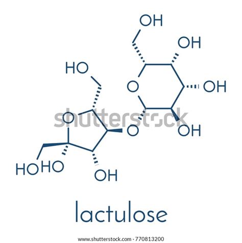 Lactulose Chronic Constipation Drug Laxative Molecule Stock Vector (Royalty Free) 770813200 ...