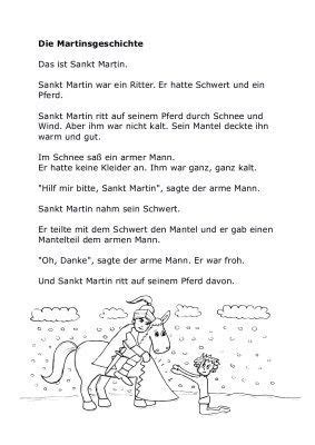 Die Martinsgeschichte | Sankt martin kindergarten, St martin geschichte ...