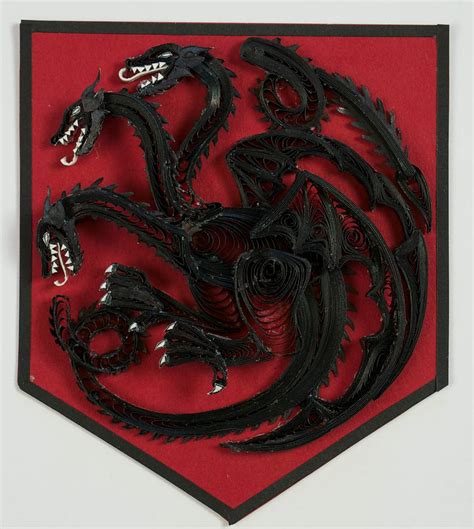 Game of Thrones Quilling Sigil House Blackfyre by wholedwarf on DeviantArt