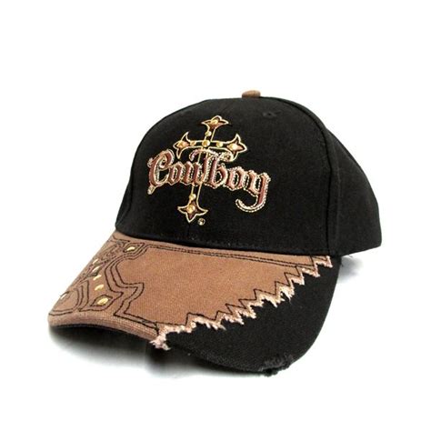 Twister Men's Cowboy Cross Black & Brown Ball Cap 15152107 | Black, brown, Mens fashion:__cat__ ...