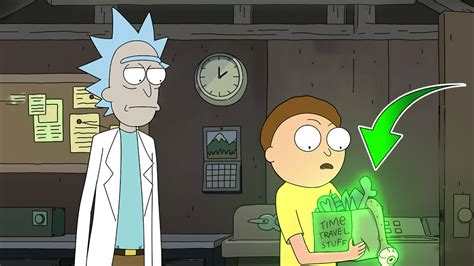 First Time Morty Interacts With Rick's Time Travel Stuff Box - YouTube