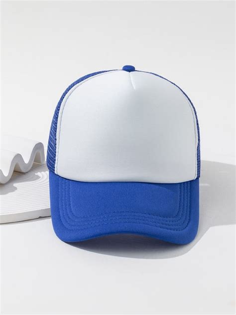 Multicolor Casual Collar Fabric Colorblock Baseball Cap Embellished Women Accessories Cool Shirt ...