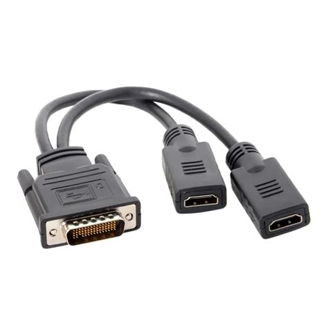 DMS 59 Pin Male to 2 HDMI 4K Female Spliter Extension Cable Adapter for ...