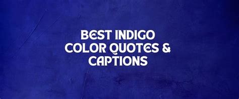 50+ Best Indigo Quotes | Indigo Captions | Updated 2024