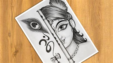 How To Draw Krishna Ji Easy Trick Step By Step Pencil, 49% OFF