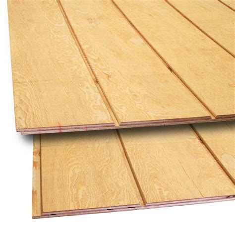 15/32 in. x 4 ft. x 8 ft. T1-11 8 in. On-Center Fir Plywood Siding ...