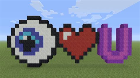 Minecraft Heart Pixel Art