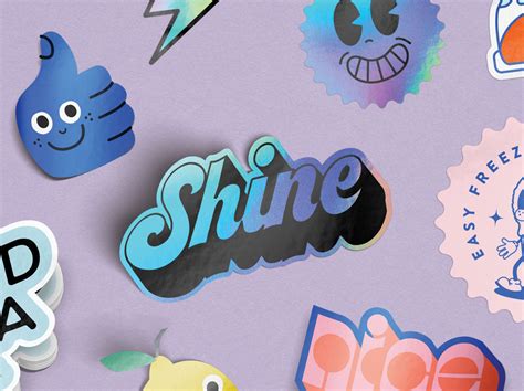 Custom Shape Sticker mockup by mockstar on Dribbble