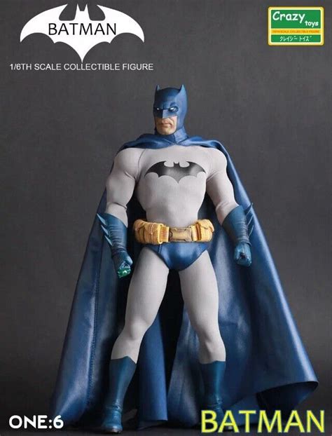 DC COMICS CRAZY TOYS BLUE BATMAN 1/6TH COLLECTIBLE ACTION FIGURE NEW NO BOX | eBay