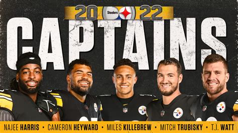 Steelers 2022 team captains announced