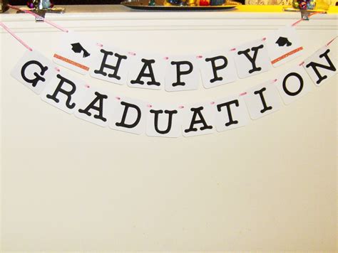 Happy Graduation Banner Graduation Banner Congrats